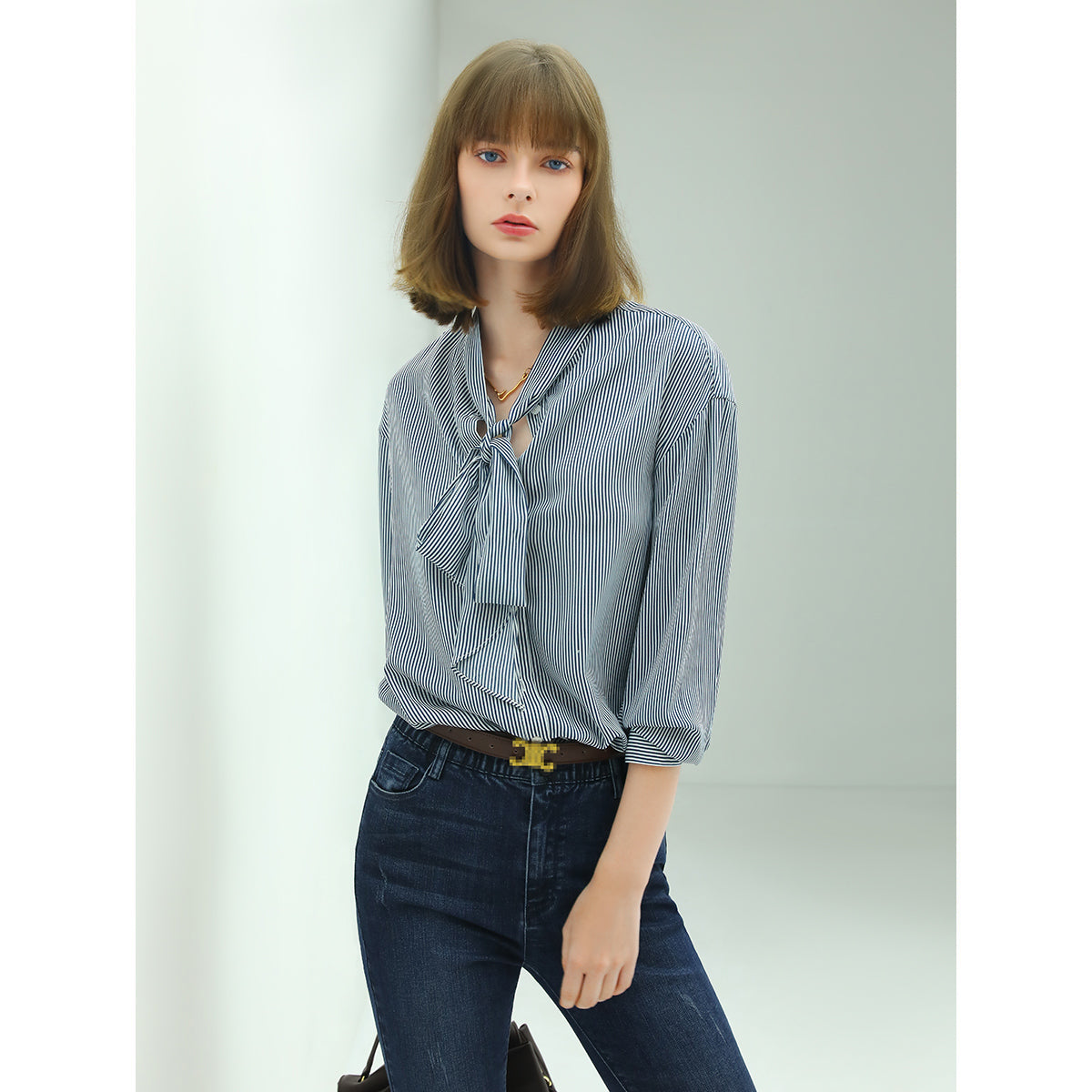 powder blue bow tie striped shirt all stripe 2