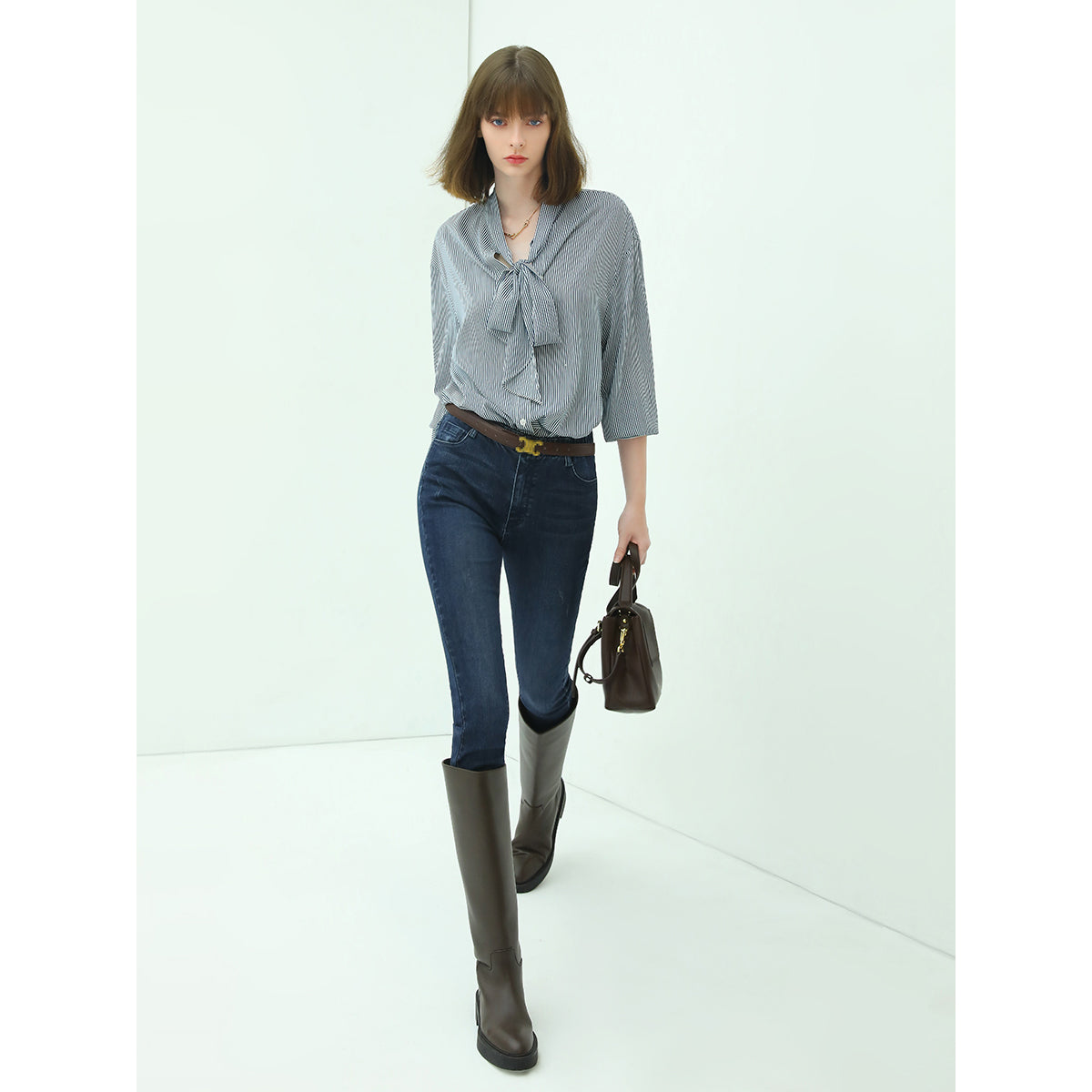 powder blue bow tie striped shirt all stripe 3