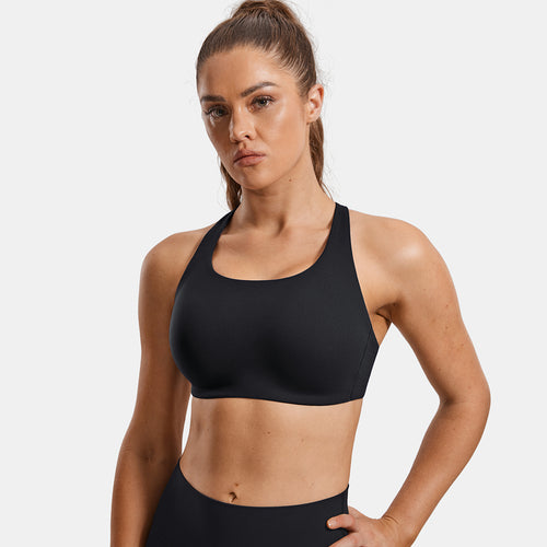 Power On Molded Cup Strappy Racerback Wireless Bra