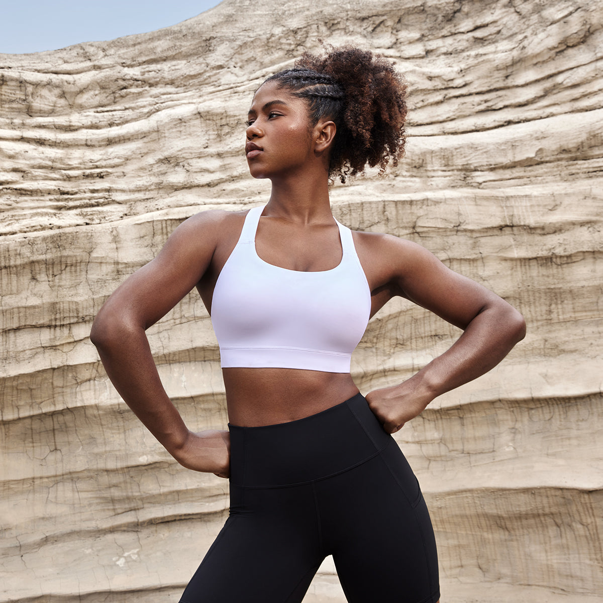 Power On Racerback High Impact Adjustable Padded Wireless Bra