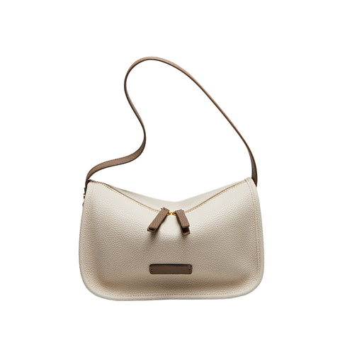 Premium Leather Baguette Shoulder Bag