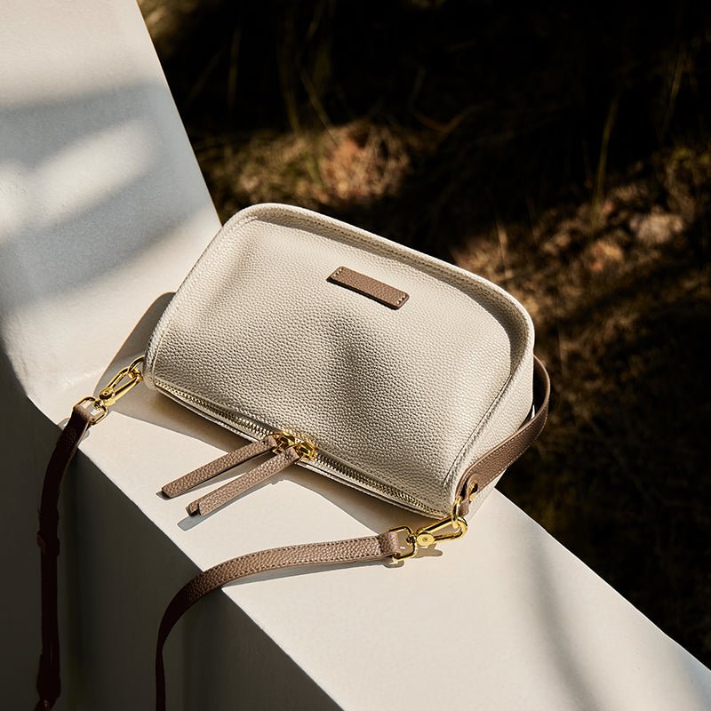 Premium Leather Baguette Shoulder Bag
