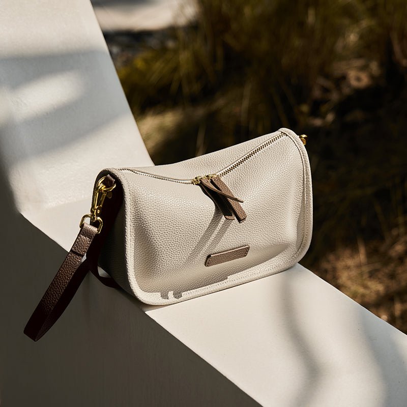 Premium Leather Baguette Shoulder Bag
