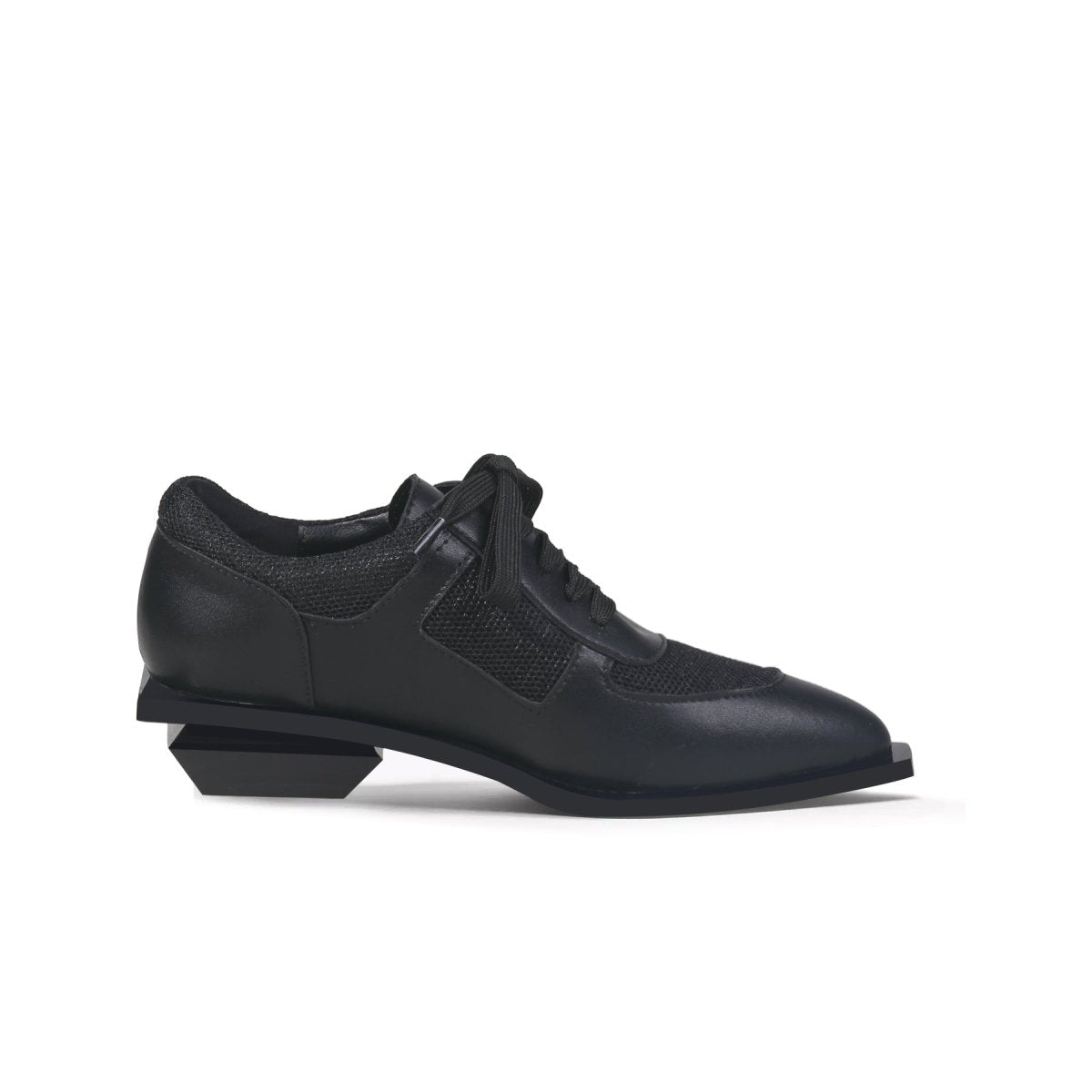 premium leather dress shoes all black 3