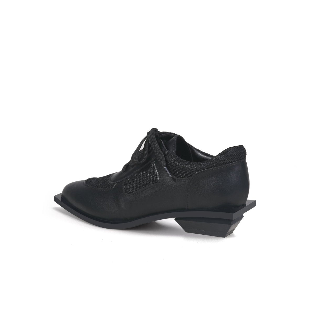 premium leather dress shoes all black 4