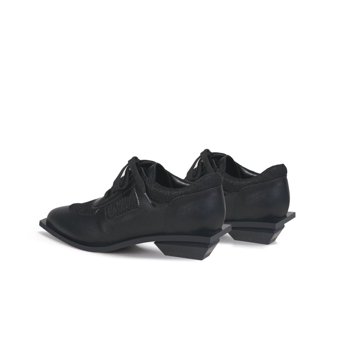 premium leather dress shoes all black 5