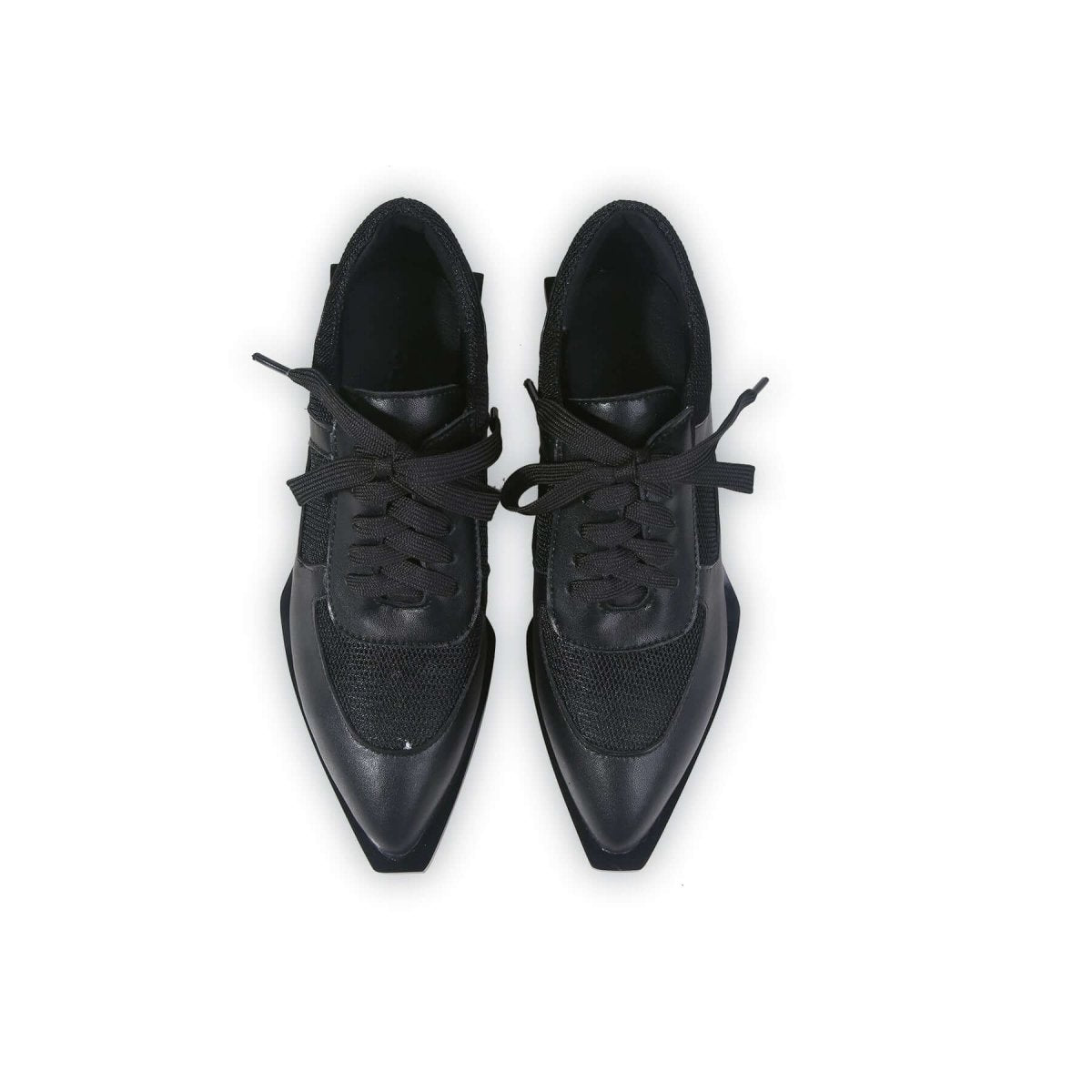premium leather dress shoes all black 7