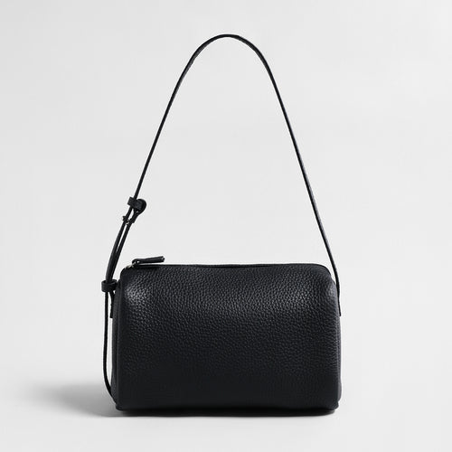 Premium Pebbled Calfskin Cylinder Bag – Trending Barrel Shoulder Crossbody