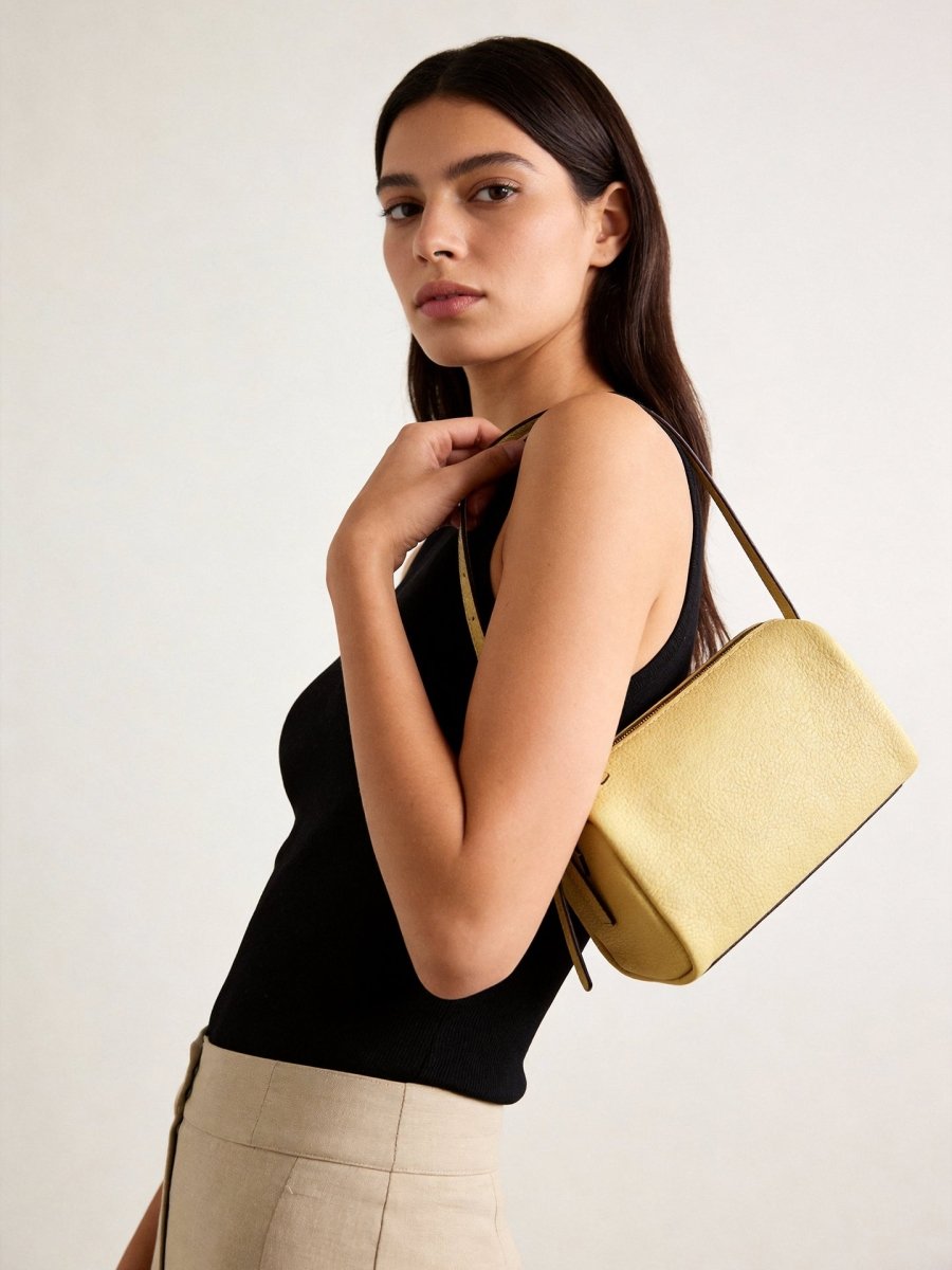 Premium Pebbled Calfskin Cylinder Bag – Trending Barrel Shoulder Crossbody
