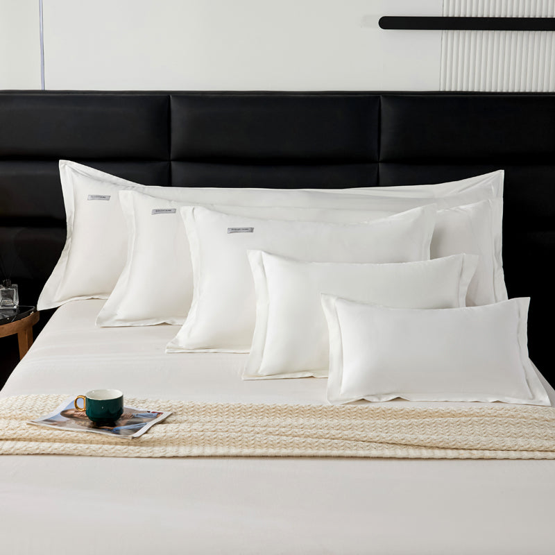 Premium Pure Long Staple Cotton Pillowcase Pair