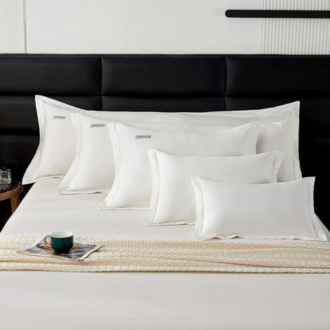 Premium Pure Long Staple Cotton Pillowcase Pair
