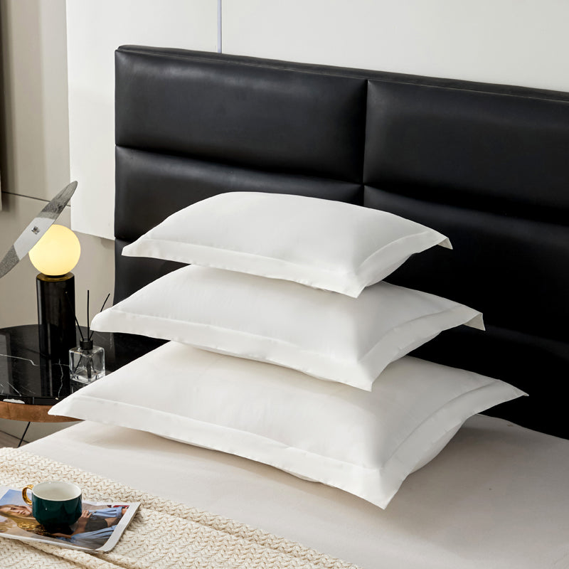 Premium Pure Long Staple Cotton Pillowcase Pair