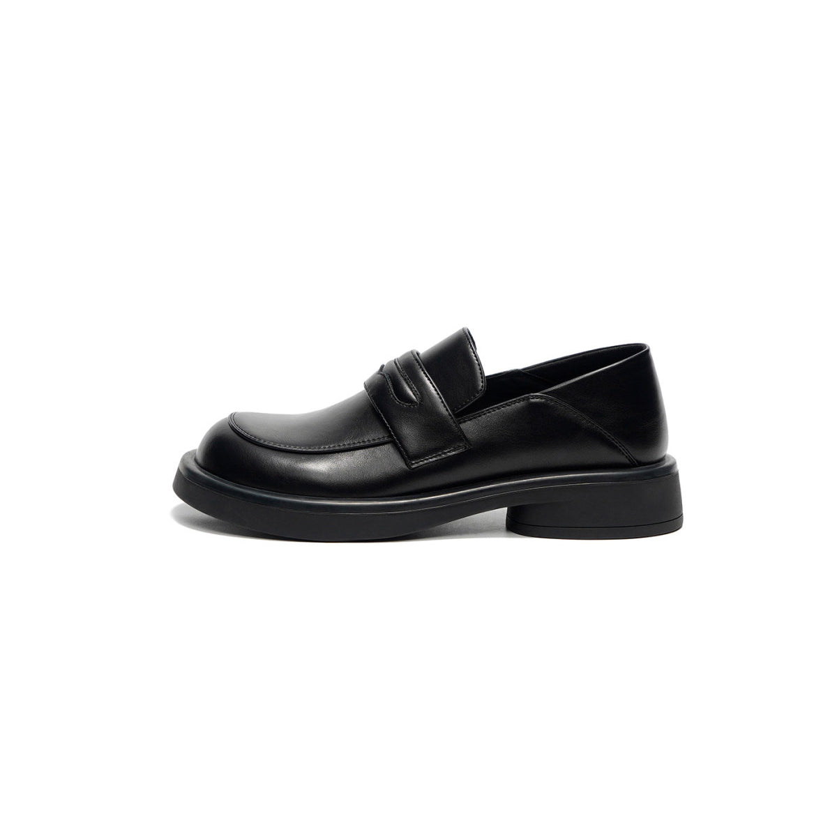preppy black platform loafers all black 1