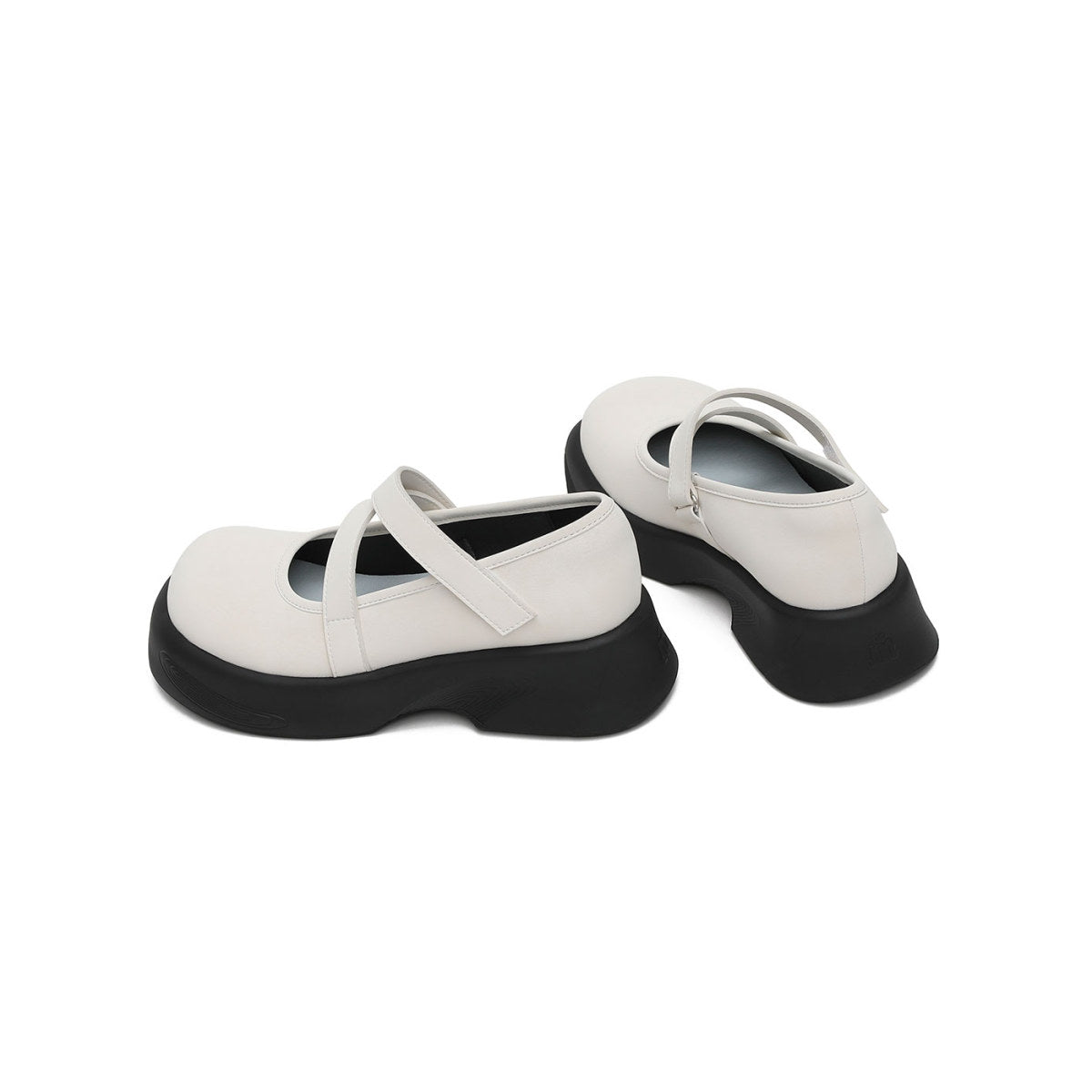 preppy girl mary jane shoes all white 2