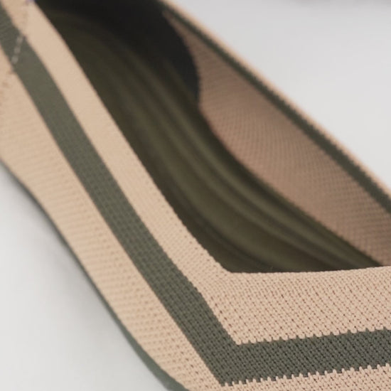 comfortable-woven-striped-pointed-toe-flats