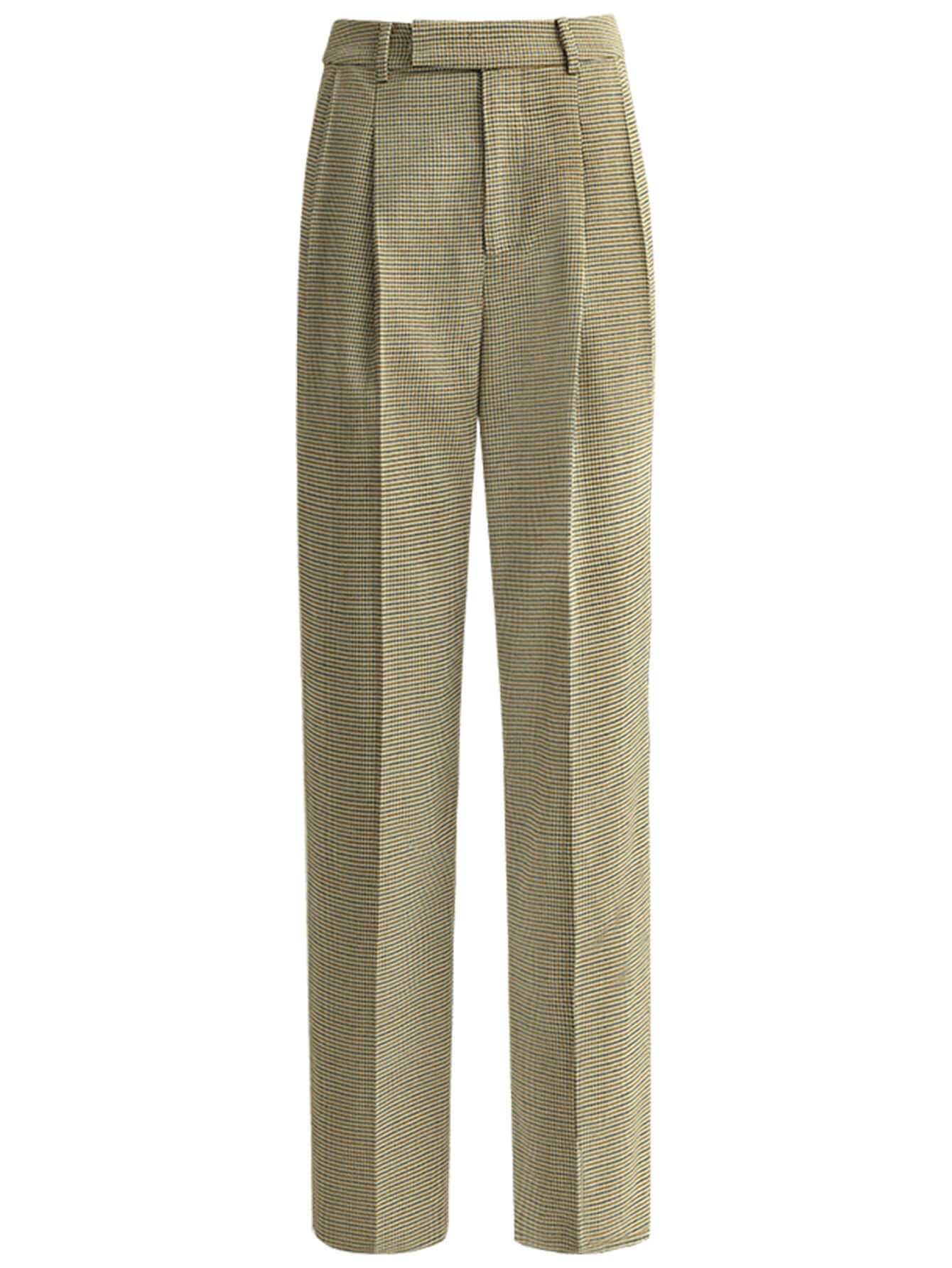 professional slim fit straight cut checkered ankle pants all check 4