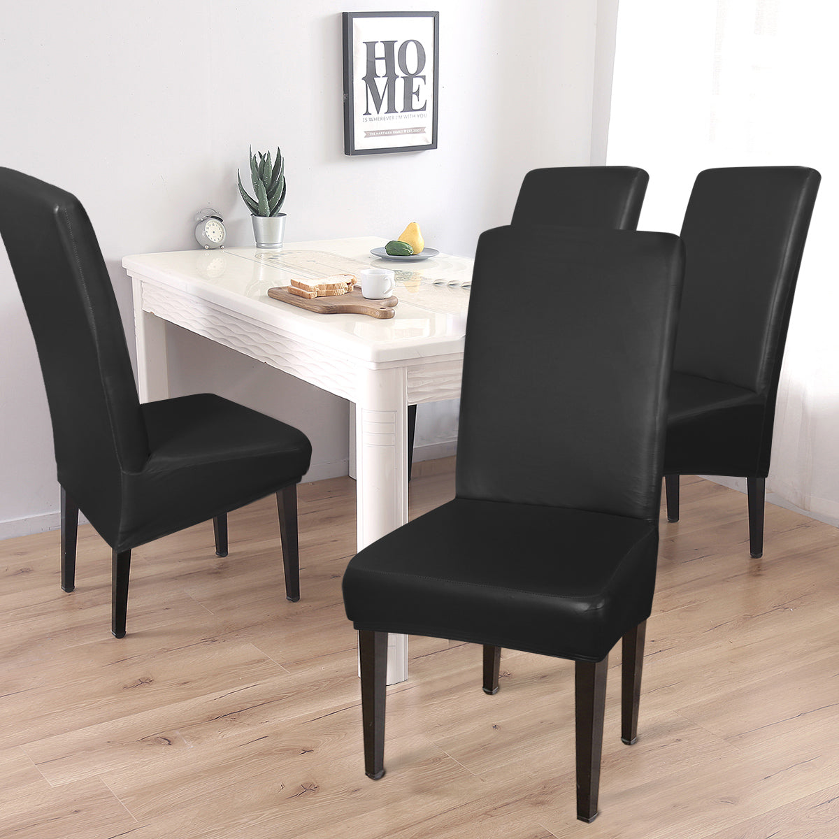 PU Waterproof Stretch Chair Cover with Buckle Straps – Non-Slip Armchair Protector