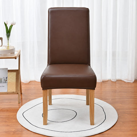 PU Waterproof Stretch Chair Cover with Buckle Straps – Non-Slip Armchair Protector