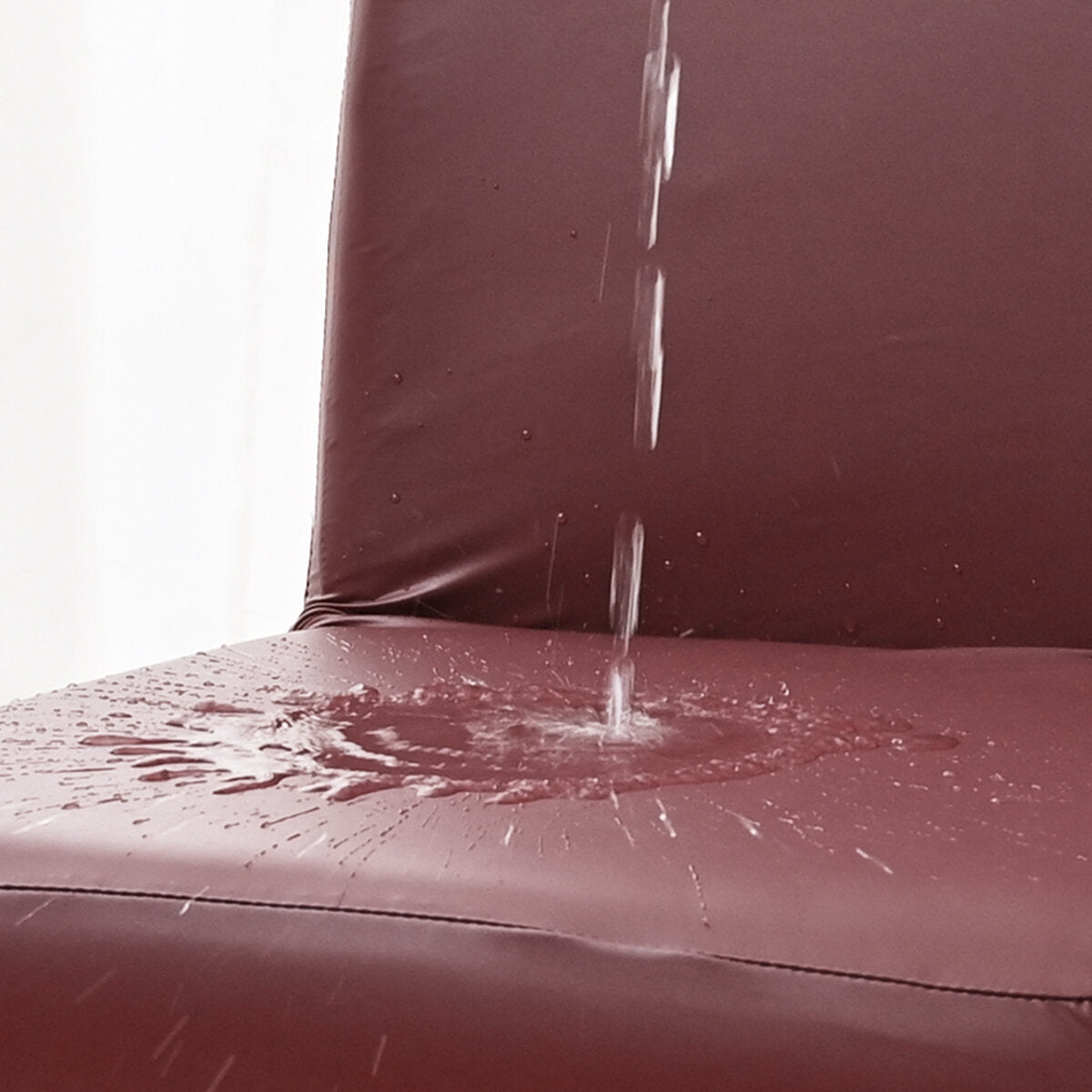 PU Waterproof Stretch Chair Cover with Buckle Straps – Non-Slip Armchair Protector