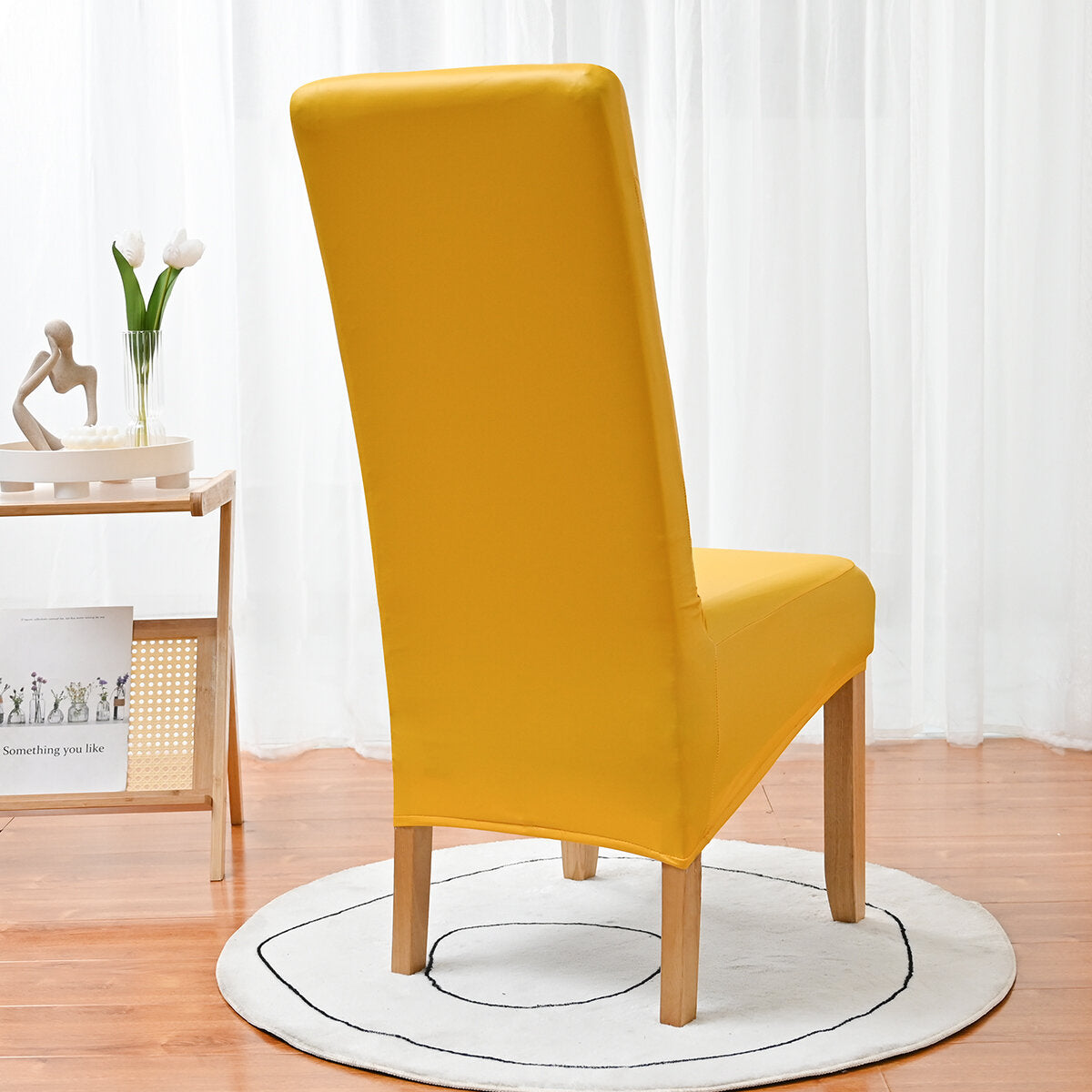 PU Waterproof Stretch Chair Cover with Buckle Straps – Non-Slip Armchair Protector