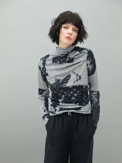 punk gothic distressed grey couture top all grey 1