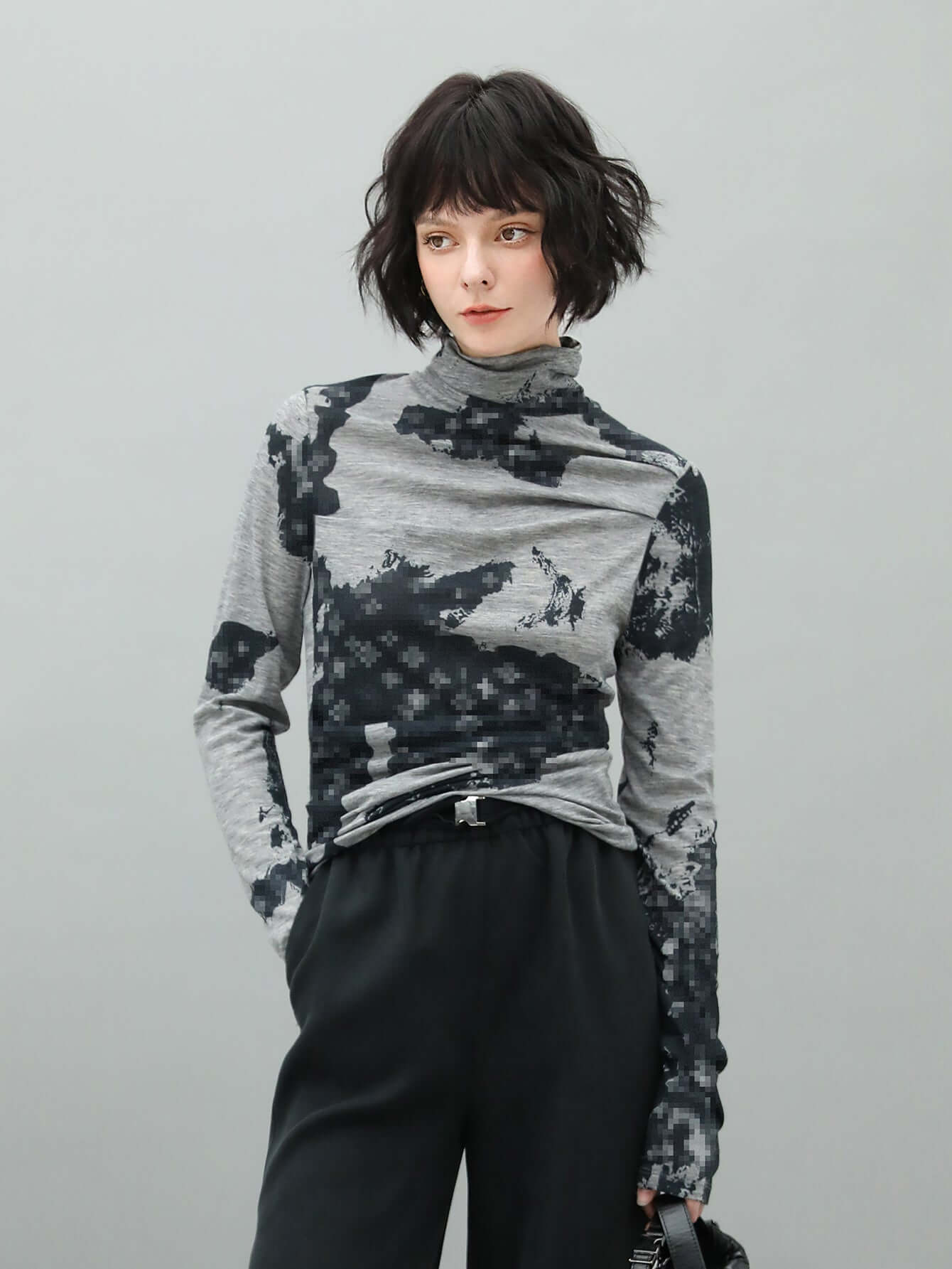 punk gothic distressed grey couture top all grey 2