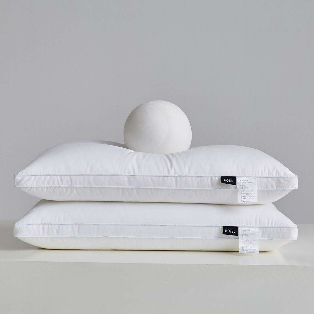 Pure Cotton Luxury Hotel Pillow Duo