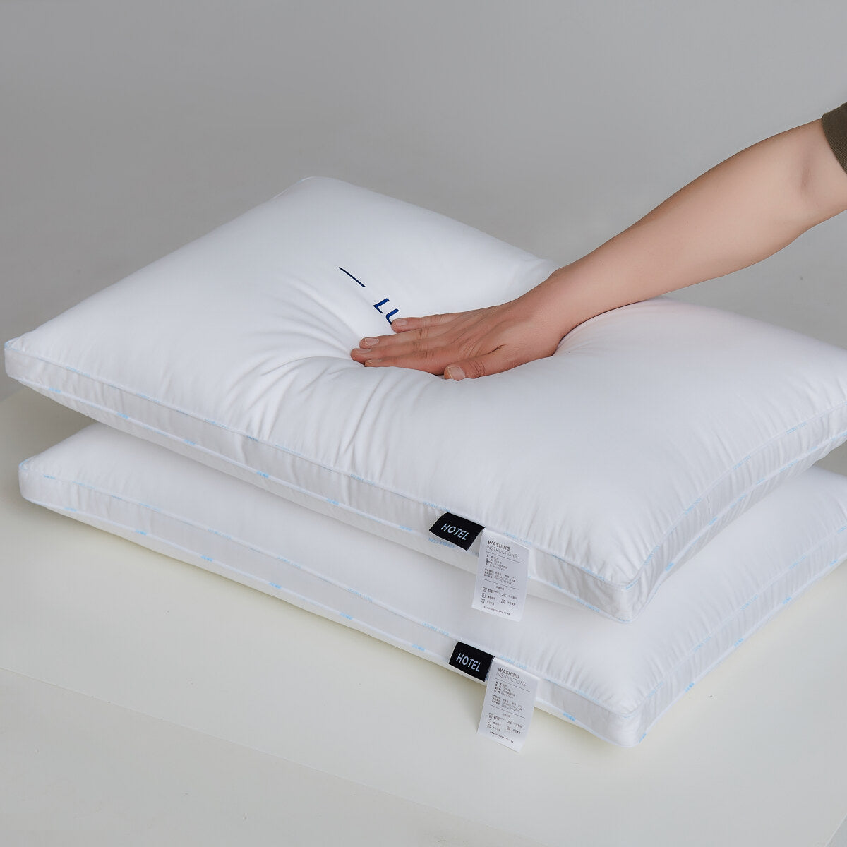 Pure Cotton Luxury Hotel Pillow Duo