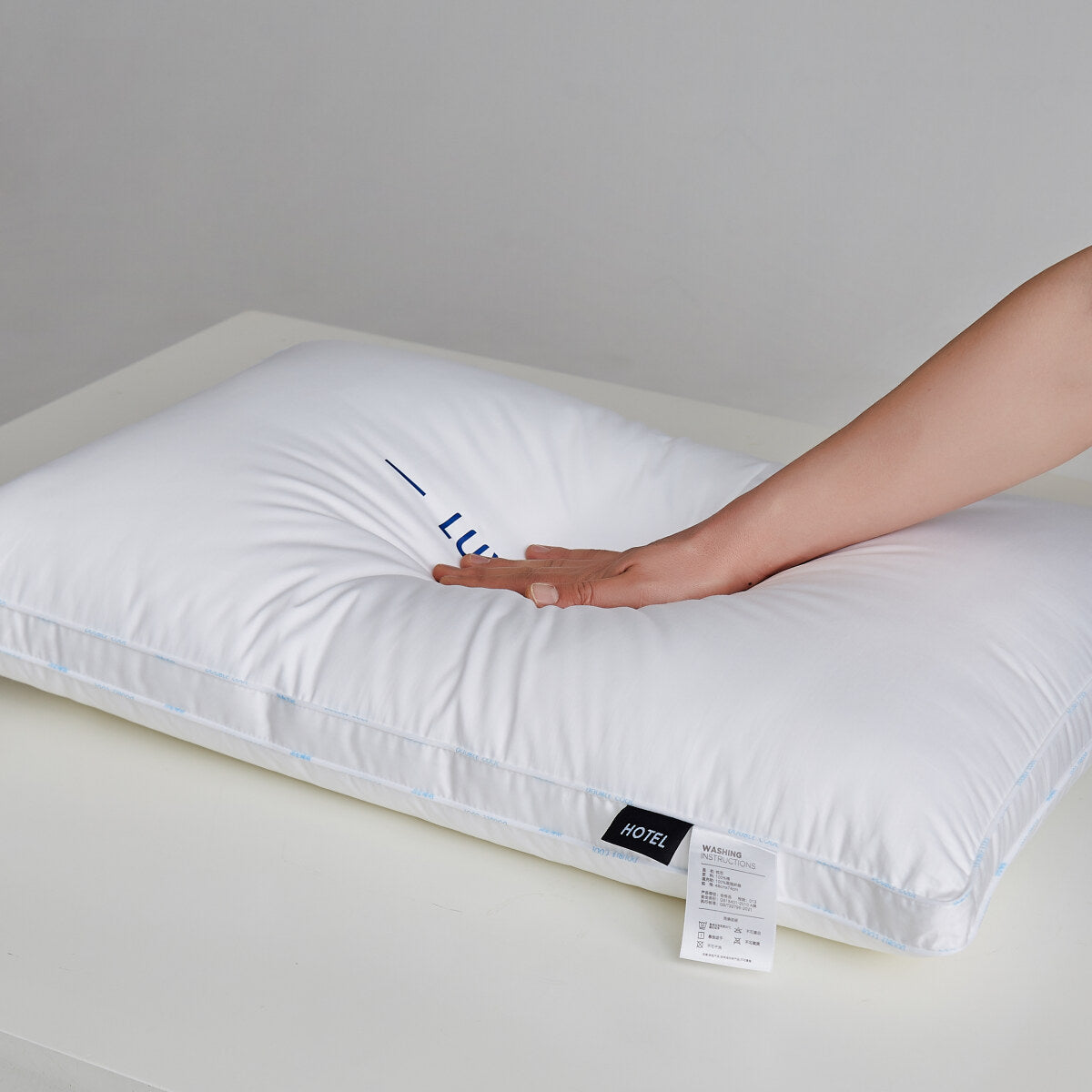 Pure Cotton Luxury Hotel Pillow Duo