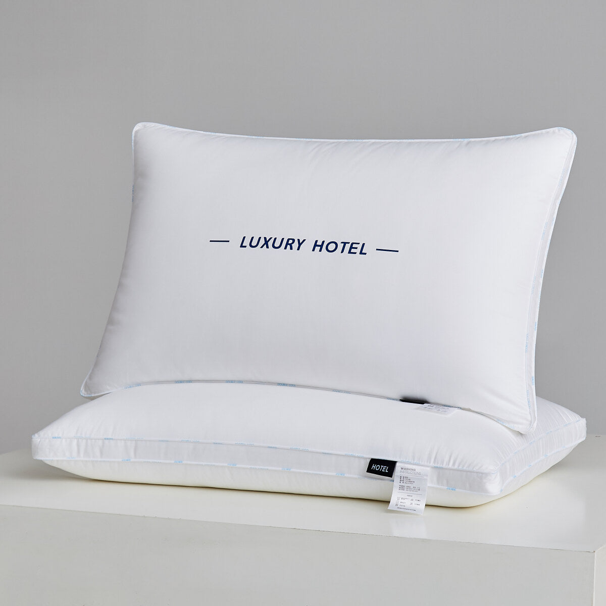 Pure Cotton Luxury Hotel Pillow Duo