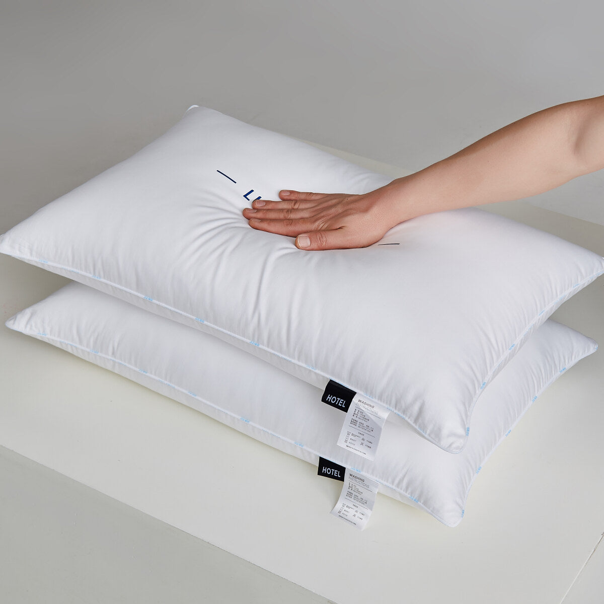 Pure Cotton Luxury Hotel Pillow Duo