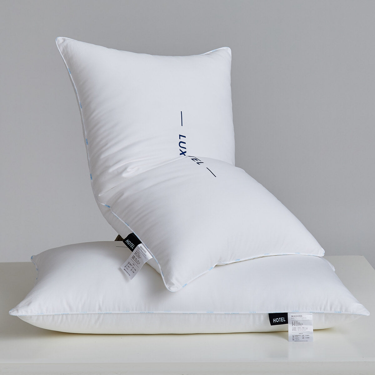 Pure Cotton Luxury Hotel Pillow Duo