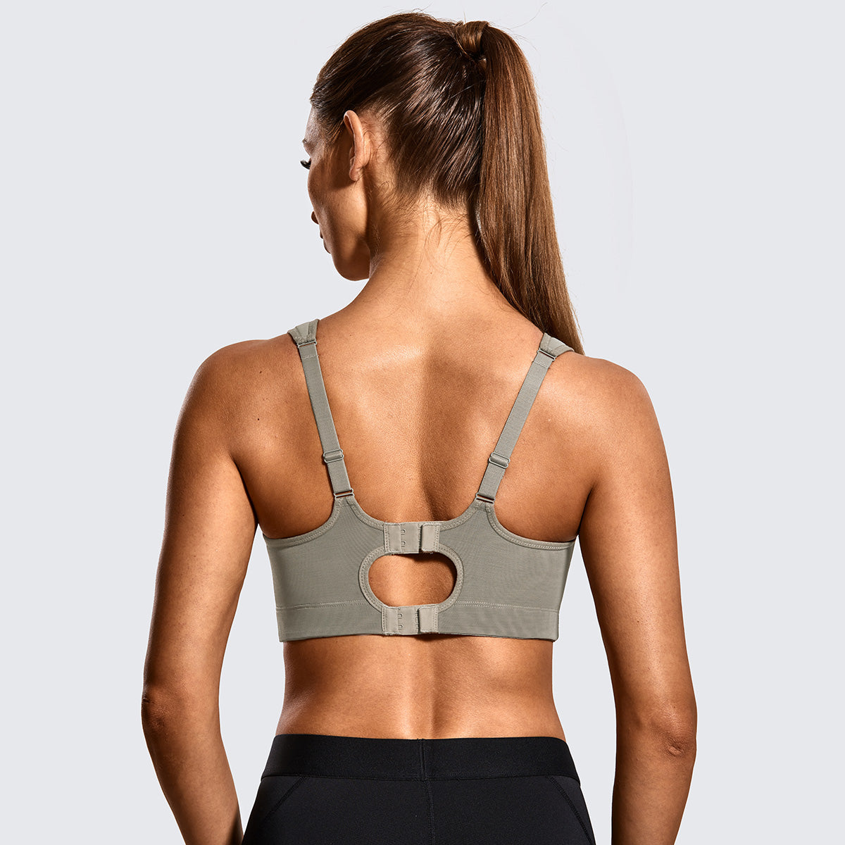 quick dry high impact padded wireless sports bra all ash 3