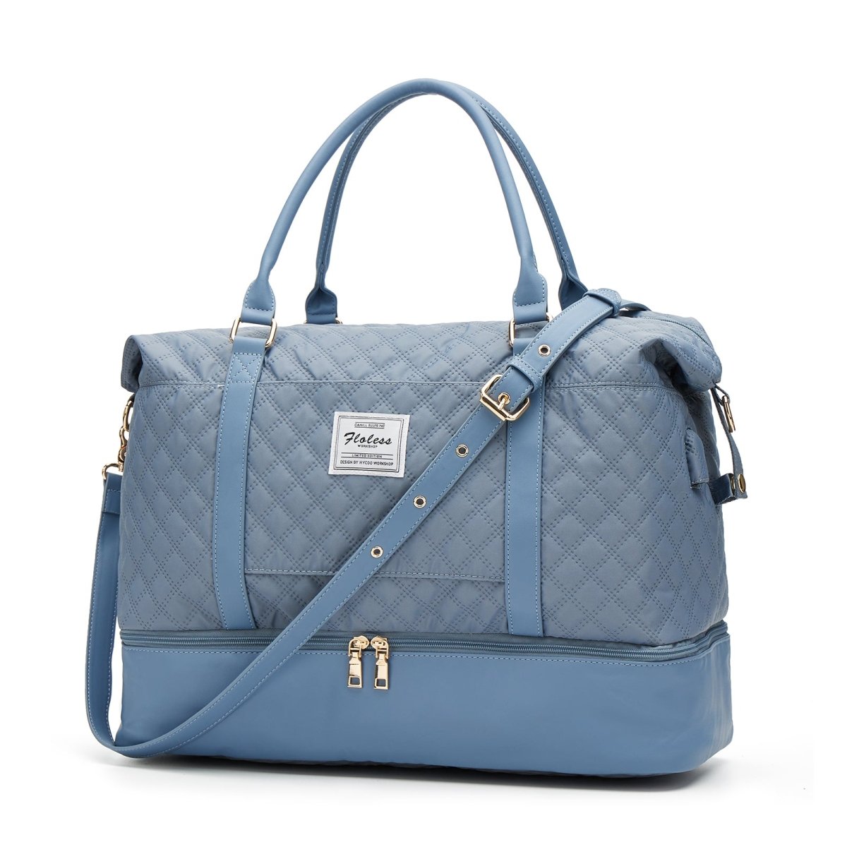 Quilted Business Overnight Travel Duffel Bag - 0cm