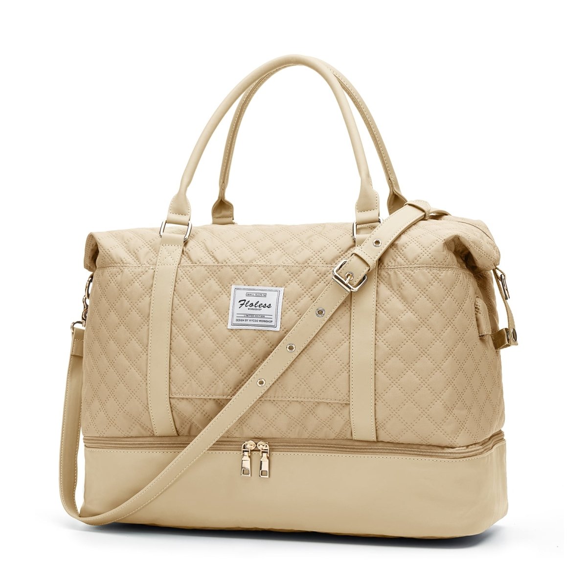 Quilted Business Overnight Travel Duffel Bag - 0cm