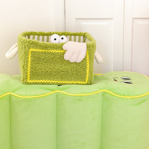 Quirky Monster Striped Storage Basket - 0cm