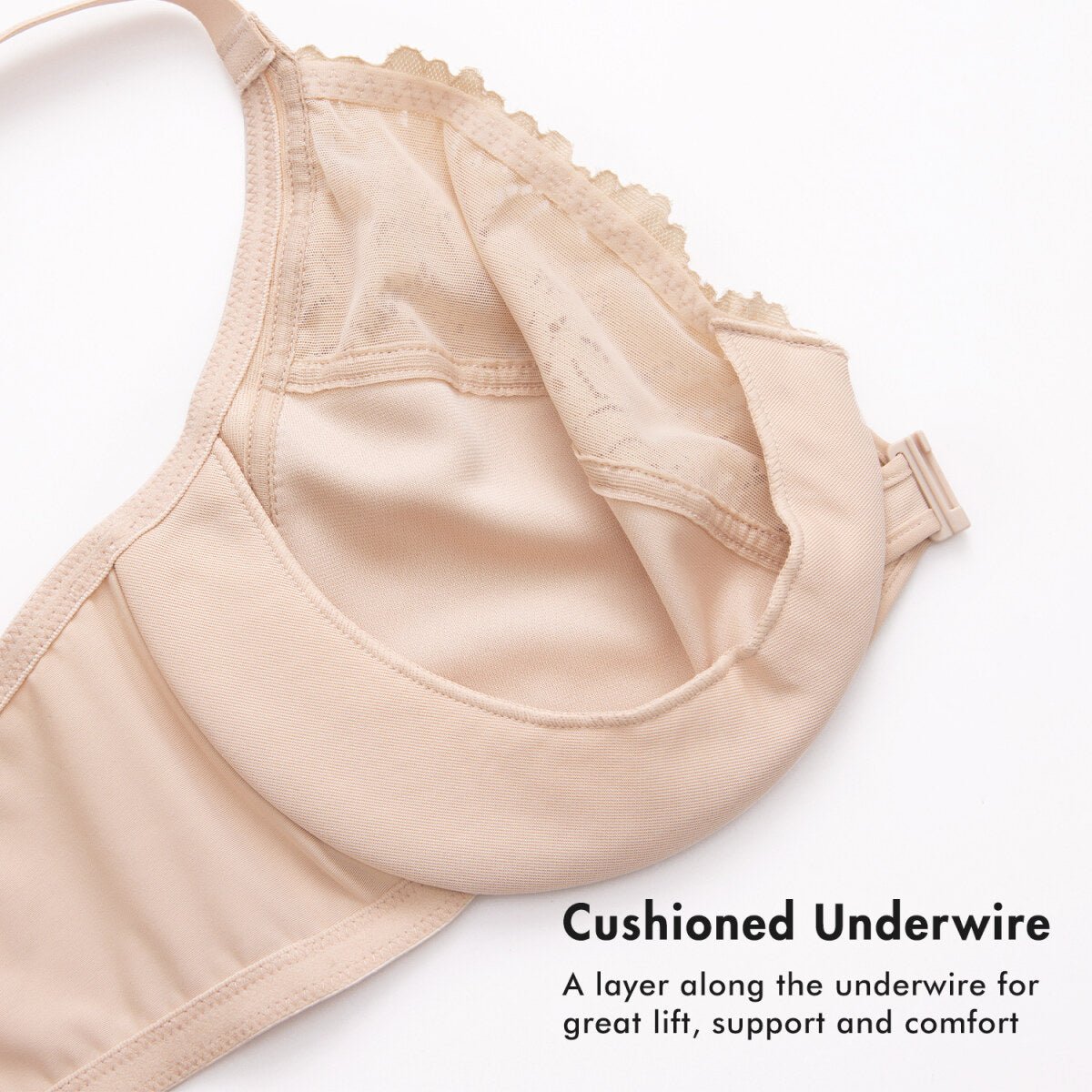 Racerback Front Closure Lace Underwire Bra