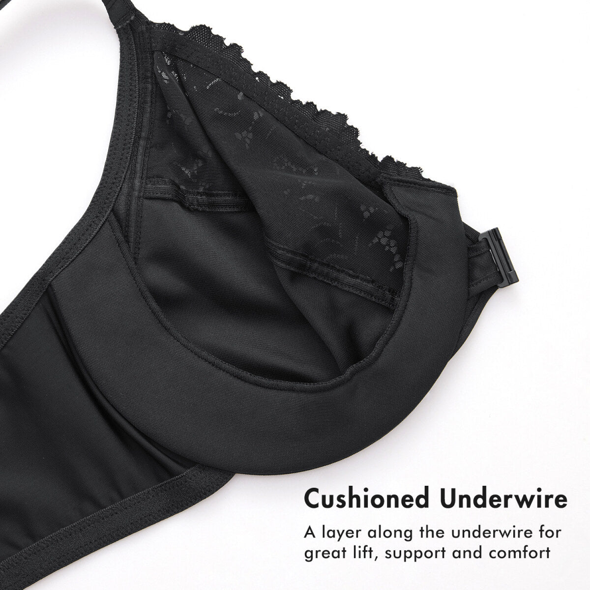 Racerback Front Closure Lace Underwire Bra