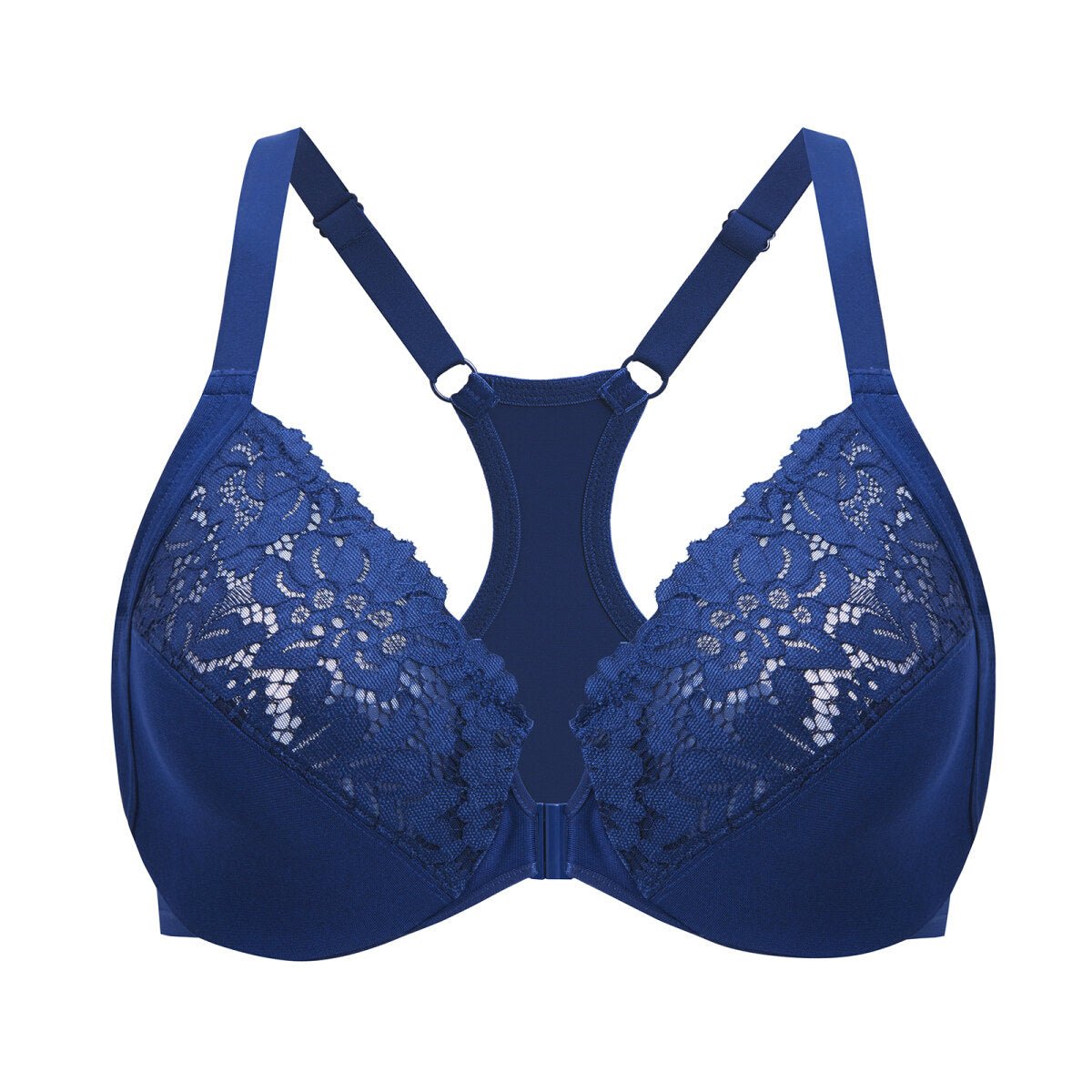Racerback Front Closure Lace Underwire Bra