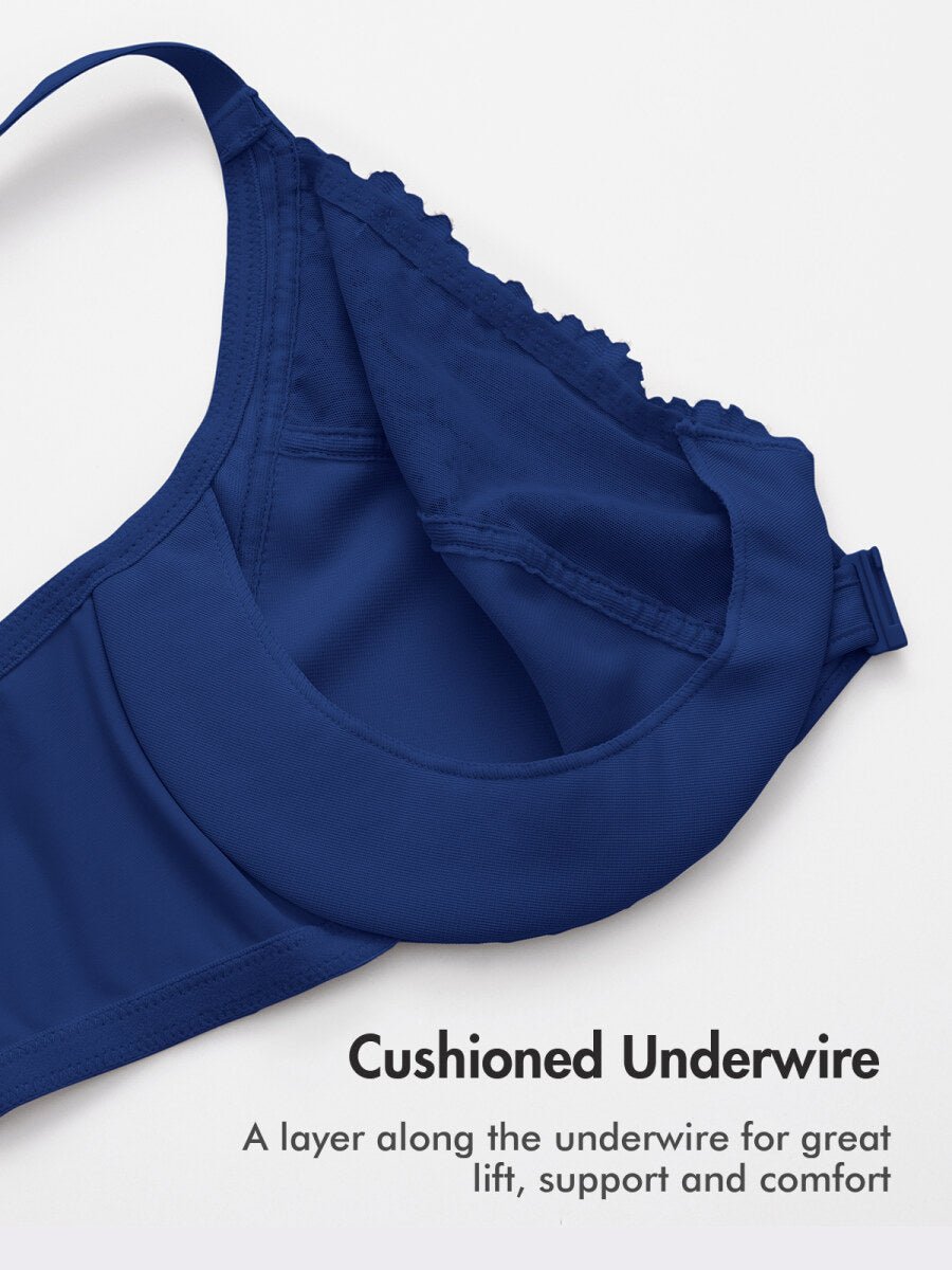 Racerback Front Closure Lace Underwire Bra