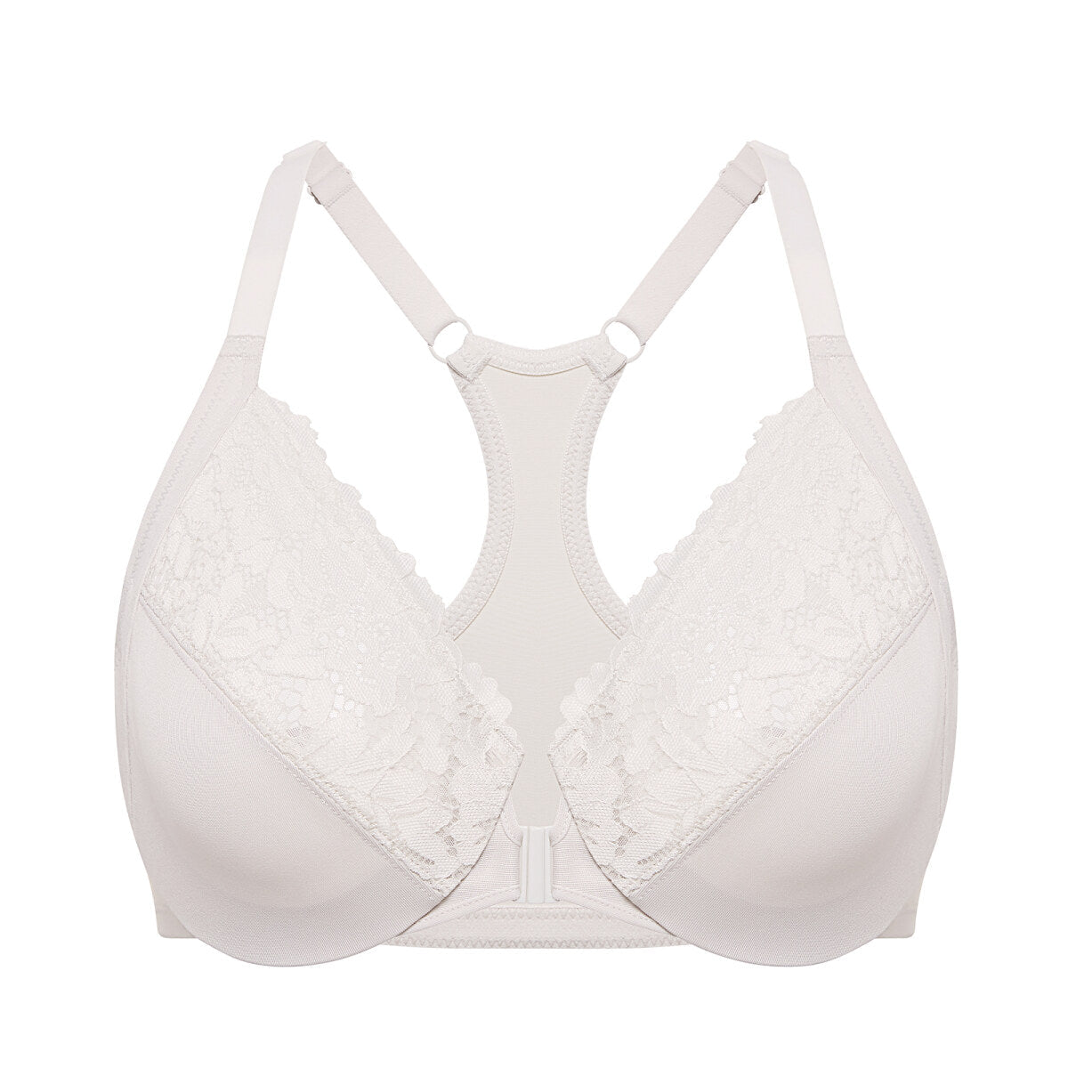 Racerback Front Closure Lace Underwire Bra