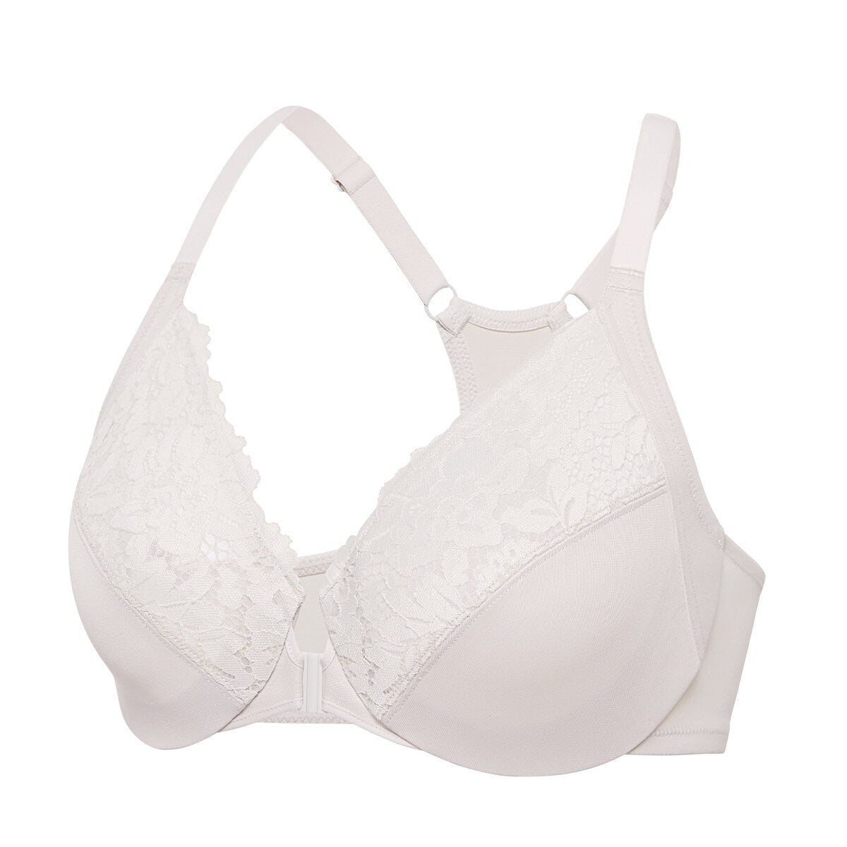 Racerback Front Closure Lace Underwire Bra