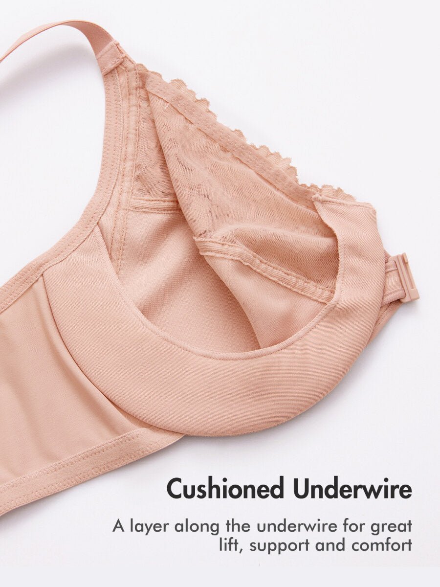 Racerback Front Closure Lace Underwire Bra