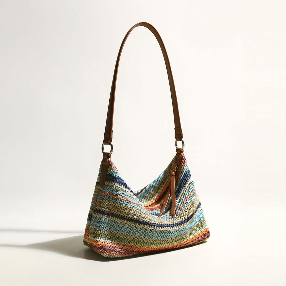 rainbow boho shoulder bag rainbow 2
