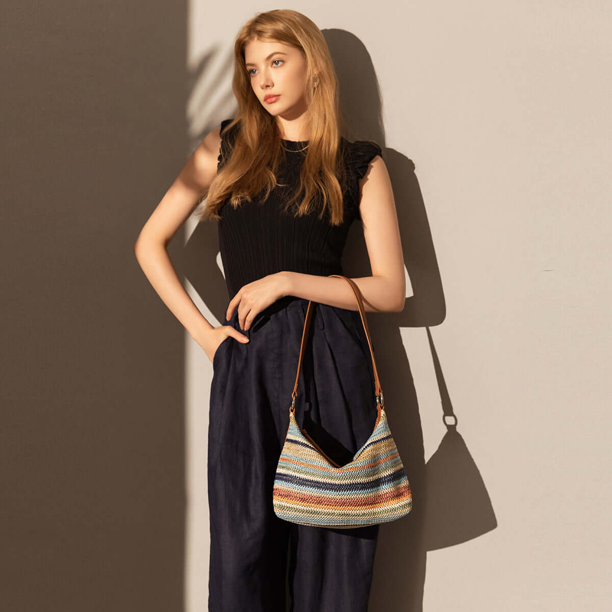 rainbow boho shoulder bag rainbow 4