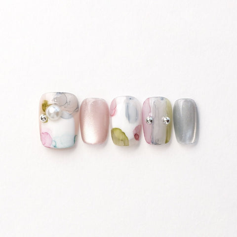 Rainbow Bubble Press-On Nails