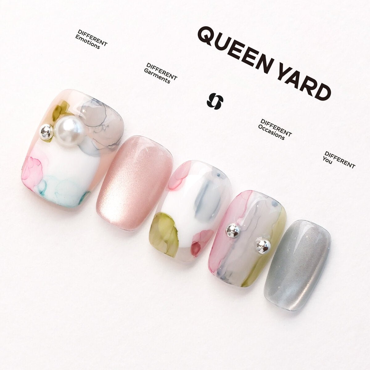 Rainbow Bubble Press-On Nails