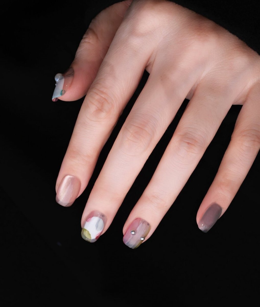 Rainbow Bubble Press-On Nails