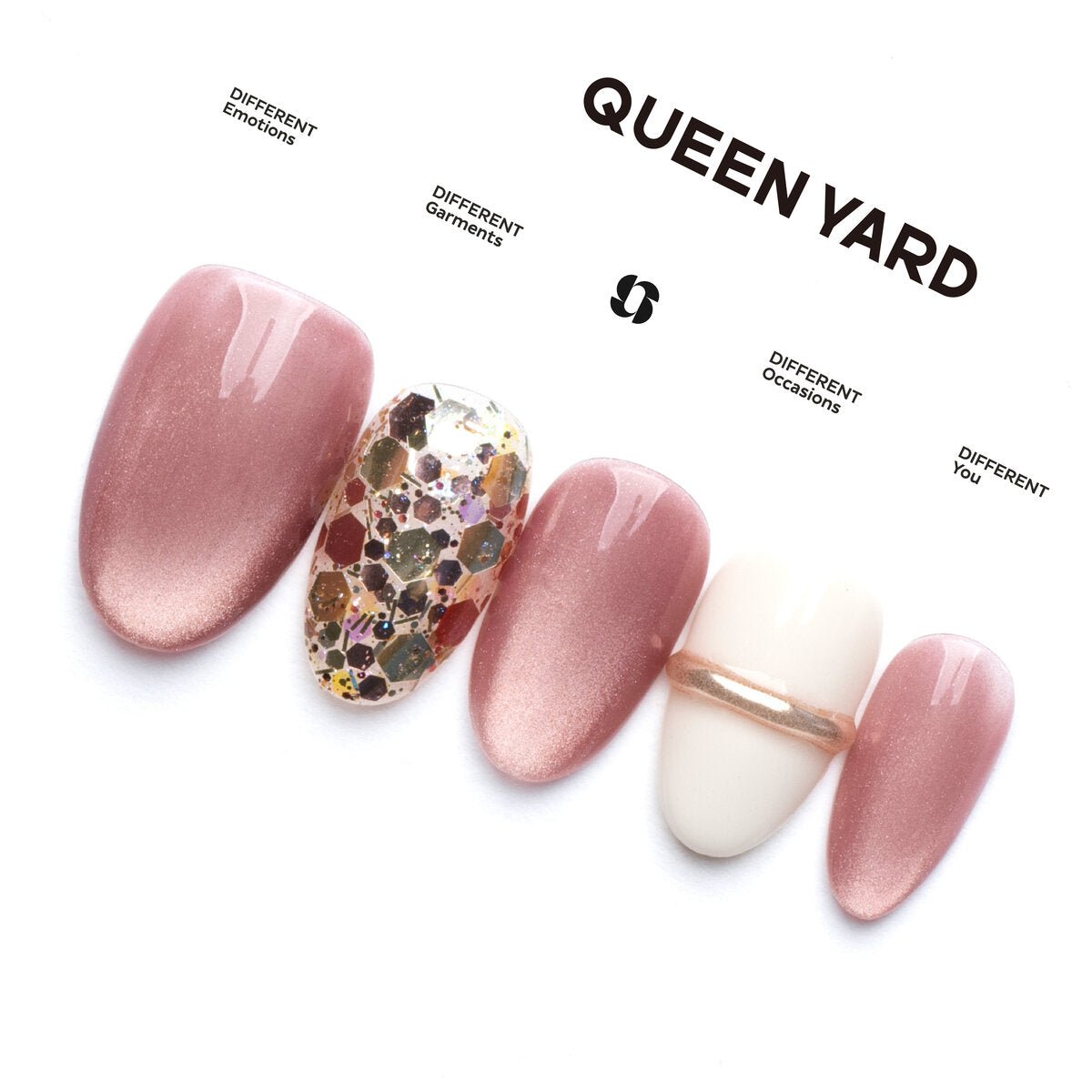 Raspberry Cat-Eye Shimmer Press-On Nails