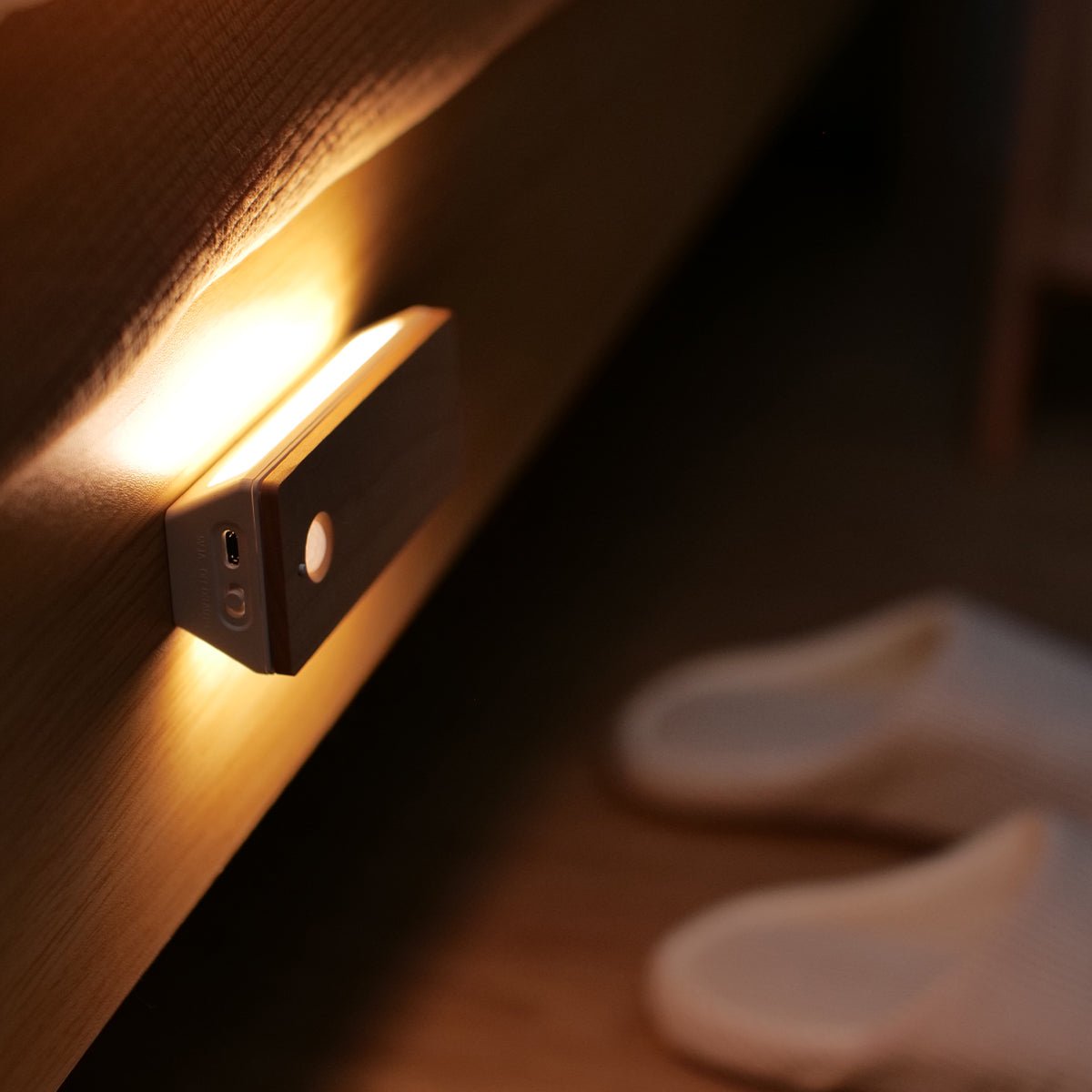 Rechargeable Motion Sensor Wooden Wall Night Light